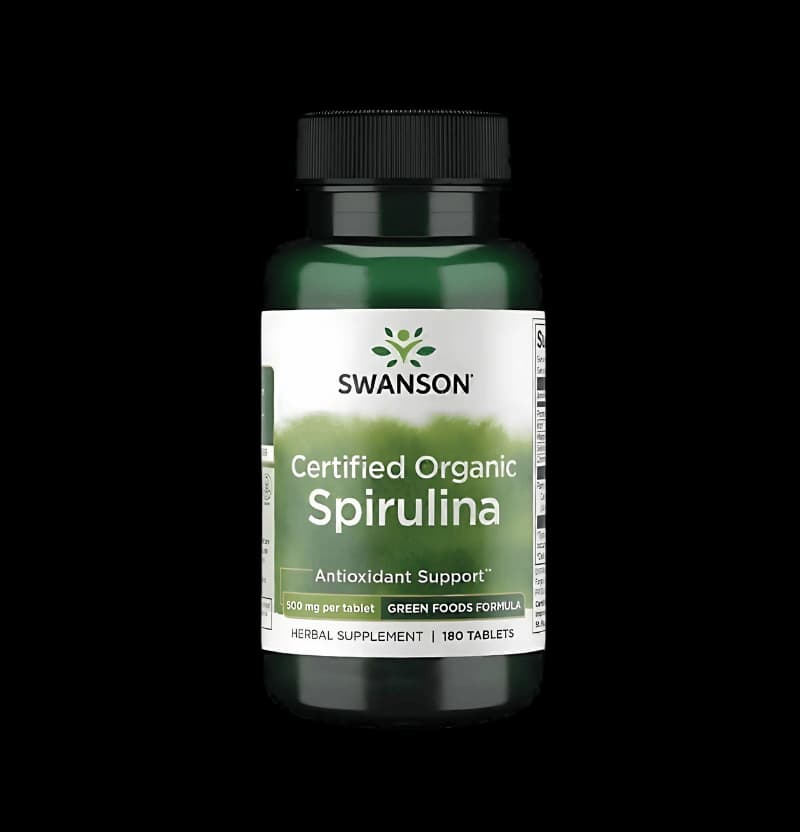 swanson-spirulina-500mg-180-tabletter