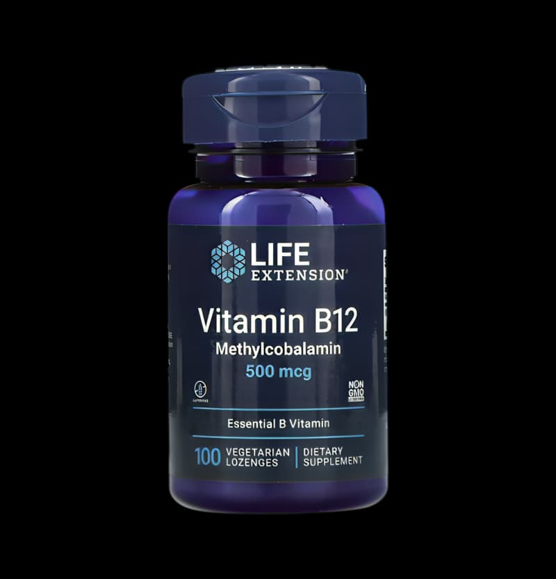 tbg_Life-Extension-Vitamin-B12-Methylcobalamin-500mcg-100-vegetarian-lozenges-1