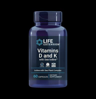 Vitamins D and K with Sea-Iodine