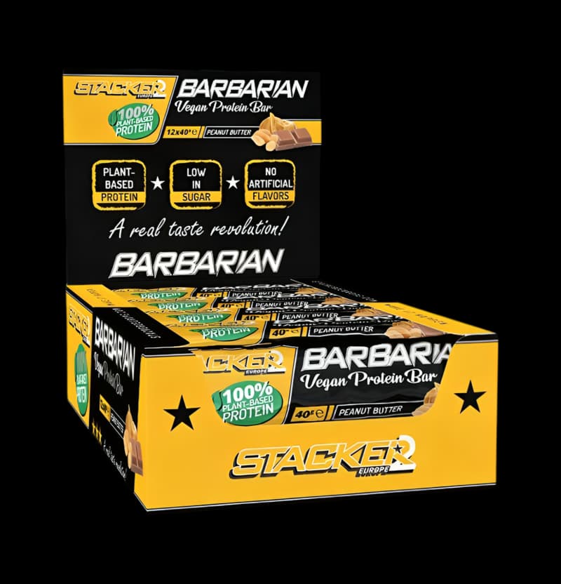 tbg_Stacker2-Europe-Barbarian-Vegan-Protein-Bar-Peanut-Butter-12-x-40g