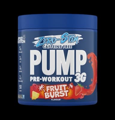 Pump 3G Pre-Workout (Zero Stimulant), Fruit Burst