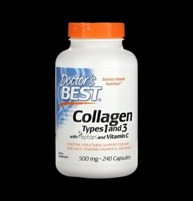 Collagen Types 1 and 3 with Peptan and Vitamin C 500mg