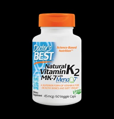 Natural Vitamin K2 MK7 with MenaQ7 45mcg