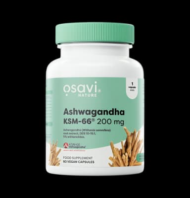 Ashwagandha KSM-66 200mg 60 Veganska Kapslar