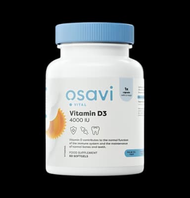 Vitamin D3 4000IU 60 Mjuka gelkapslar
