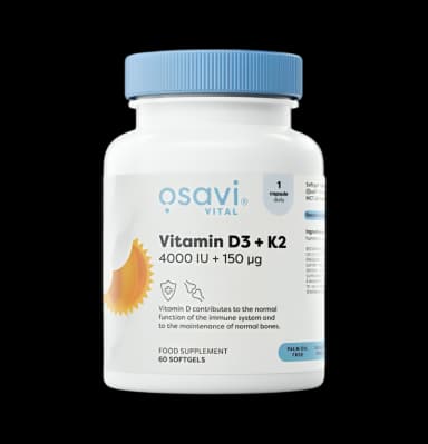 Vitamin D3 + K2 4000IU + 150mcg