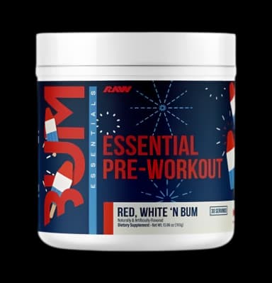 CBUM Essential Pre-Workout, Red, White 'N Bum