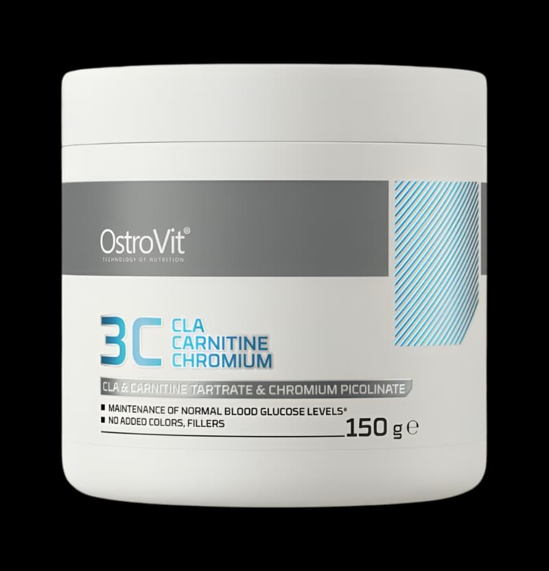 tbg_OstroVit-3C-CLA-Carnitine-Chromium-Kiwi-150-grams