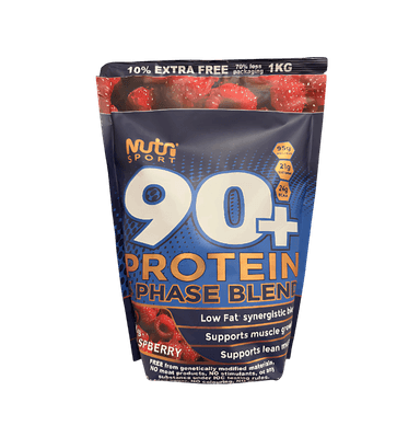 90+ Protein 1Kg - Raspberry