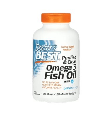 Purified & Clear Omega 3 Fish Oil 1000mg