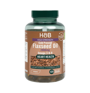 High Strength Cold Pressed Flaxseed Oil 2000mg