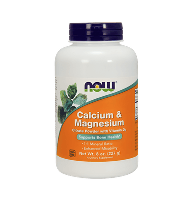 Calcium & Magnesium Citrate Powder with Vitamin D3 227g Pulver