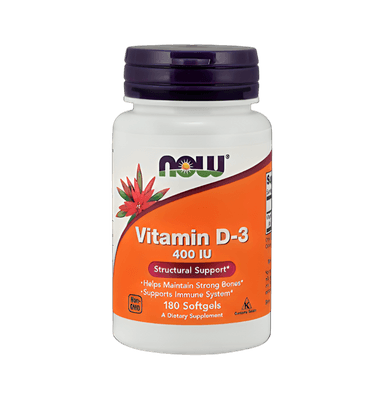 Vitamin D-3 400IU 180 Gelkapslar
