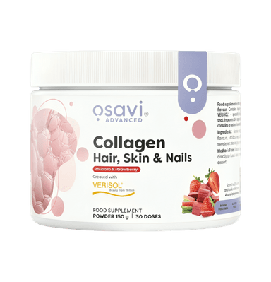 Collagen Peptides (Hair Skin & Nails), Rhubarb & Strawberry