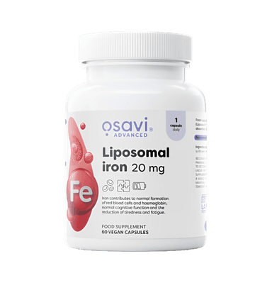 Liposomal Iron 20mg 60 Veganska Kapslar