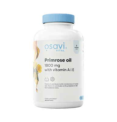 Primrose Oil med Vitamin A & E 1800mg