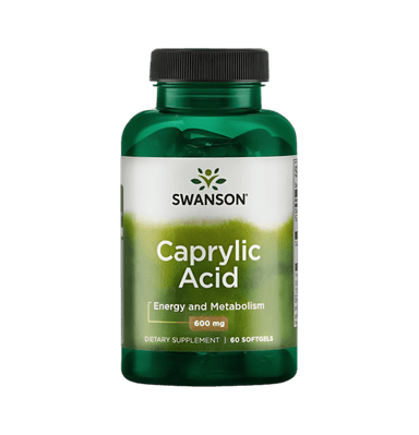 Caprylic Acid 600mg 60 Mjuka Gelkapslar