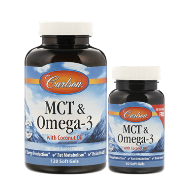 MCT & Omega-3 120 + 30 Mjuka Gelkapslar