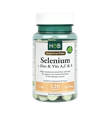 Selenium + Zinc & Vits A,C & E 100mcg