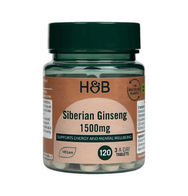 Siberian Ginseng 1500mg 120 Veganska Tabletter