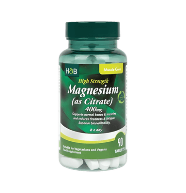 High Strength Magnesium (as Citrate) 400mg