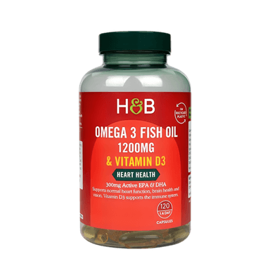 Omega 3 Fish Oil 1200mg & Vitamin D3