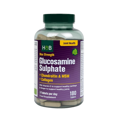 Max Strength Glucosamine Sulphate + Chondroitin & MSM + Collagen