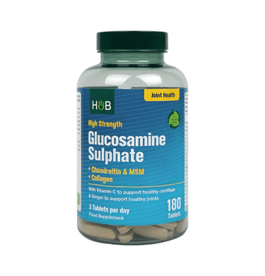 Hög styrka Glucosamine Sulphate + Chondroitin & MSM + Collagen