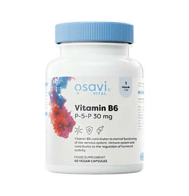 Vitamin B6 - P-5-P 30mg 60 Veganska Kapslar