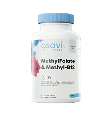 MethylFolate & Methyl-B12 120 Veganska Kapslar