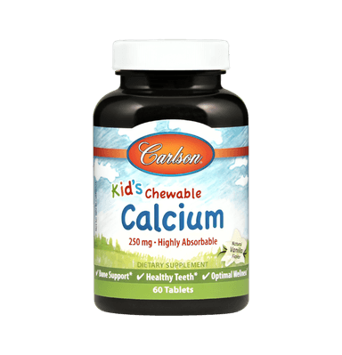 Kid's Chewable Calcium 250mg Natural Vanilla