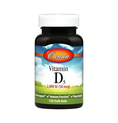 Vitamin D3 2000IU 120 Mjuka gelkapslar