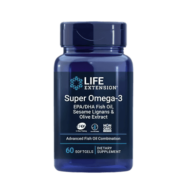 Super Omega-3 EPA/DHA with Sesame Lignans & Olive Extract 60 Gelkapslar