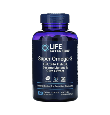 Super Omega-3 EPA/DHA with Sesame Lignans & Olive Extract 120 Enterodragerade Mjukgelkapslar