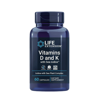 Vitamins D and K with Sea-Iodine