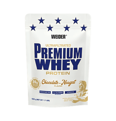 Premium Whey Chocolate Nougat 500g Pulver