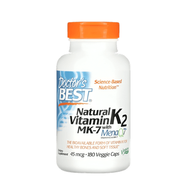 Natural Vitamin K2 MK7 with MenaQ7 45µg