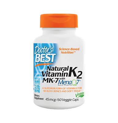 Natural Vitamin K2 MK7 with MenaQ7 45mcg