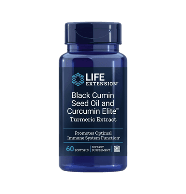 Black Cumin Seed Oil and Curcumin Elite Turmeric Extract 60 Mjuka kapslar