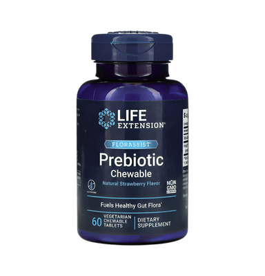 Florassist Prebiotic Chewable Natural Strawberry 60 Vegetariska Tuggtabletter