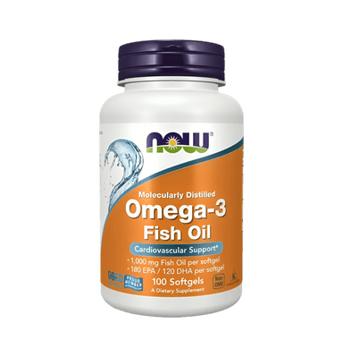 Omega-3 Fish Oil Molekylärt destillerad 100 Mjuka Kapslar