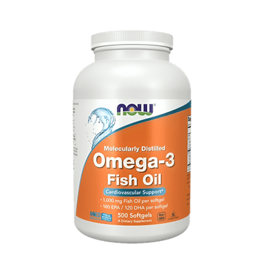 Omega-3 Fish Oil Molekylärt destillerad 500 Mjuka Kapslar