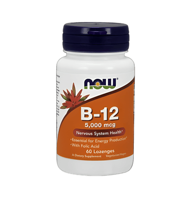 Vitamin B-12 with Folic Acid 5000µg 60 Sugtabletter