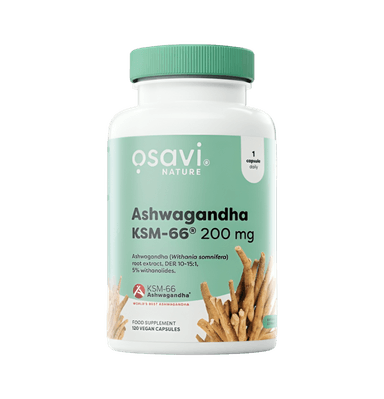 Ashwagandha KSM-66 200mg 120 Veganska Kapslar
