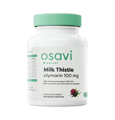 Milk Thistle, Silymarin 100mg 120 Veganska Kapslar