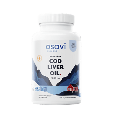 Norwegian Cod Liver Oil 1000mg (Lemon)