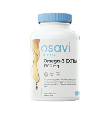 Omega-3 Extra Molecularly Distilled 1300mg (Lemon) 120 Mjuka gelkapslar