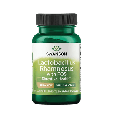 Lactobacillus Rhamnosus with FOS 5 Billion CFU 60 Vegetariska Kapslar