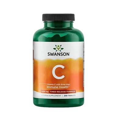 Vitamin C with Rose Hips Extract Timed-Release 1000mg