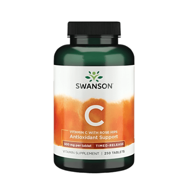 Vitamin C with Rose Hips Timed-Release 500mg